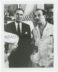 3y0399 VAL GUEST signed 8x10 REPRO still 1990s great candid c/u of the director making Casino Royale