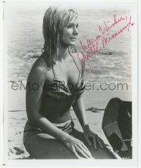 3y0909 YVETTE MIMIEUX signed 8x9.75 REPRO still 1980s sexy swimsuit close up from Dr. Kildare!