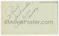 3y0510 ANITA EKBERG/CONSTANCE MOORE signed 3x6 cut album page 1950s it can be framed with a repro!