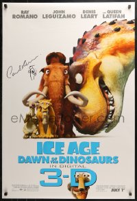 3y0060 ICE AGE: DAWN OF THE DINOSAURS signed style C advance DS 1sh 2009 by director Carlos Saldanha!