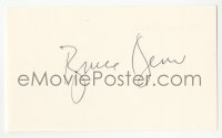 3y0555 BRUCE DERN signed 3x5 index card 1980s it can be framed & displayed with a repro!