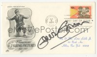 3y0590 GREER GARSON signed 4x7 index card AND first day cover 1977 they can be framed with repros!