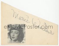 3y0639 MARIE WINDSOR signed 4x5 index card 1980s it can be framed & displayed with a repro!