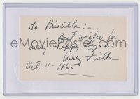 3y0641 MARY FIELD signed 3x5 index card 1965 it can be framed & displayed with a repro still!