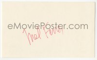 3y0642 MEL FERRER signed 3x5 index card 1980s it can be framed & displayed with a repro!