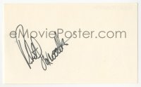 3y0667 ROBERT FOXWORTH signed 3x5 index card 1980s it can be framed & displayed with a repro!