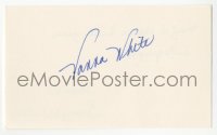 3y0682 VANNA WHITE signed 3x5 index card 1980s it can be framed & displayed with a repro!
