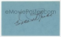 3y0684 VINCENT PRICE signed 3x5 index card 1980s it can be framed & displayed with a repro!