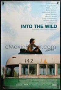 3y0062 INTO THE WILD signed DS 1sh 2007 by Hal Holbrook, Emile Hirsch as Christopher McCandless!