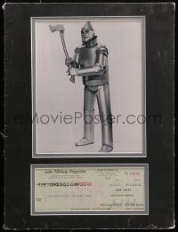 3y0148 JACK HALEY canceled check in 12x16 display 1973 Tin Man paid $25,000 to Pacific National Bank