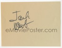 3y0523 JACK WEBB signed 4x6 album page 1950s it can be framed & displayed with a repro still!