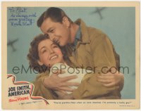 3y0194 JOE SMITH AMERICAN signed LC 1942 by Marsha Hunt, feeling lucky with Robert Young!