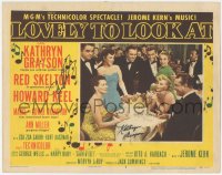 3y0195 LOVELY TO LOOK AT signed LC #8 1952 by BOTH Kathryn Grayson AND Howard Keel!