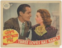 3y0204 THREE LOVES HAS NANCY signed LC 1938 by Janet Gaynor, who's close up with Robert Montgomery!