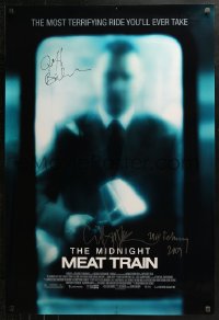 3y0069 MIDNIGHT MEAT TRAIN signed 1sh 2008 by BOTH director Clive Barker AND writer Jeff Buhler!