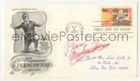 3y0413 MICKEY ROONEY signed first day cover 1977 it can be framed with a repro!