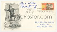 3y0414 ROBERT YOUNG signed first day cover 1977 it can be framed with a repro!