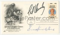 3y0415 TED KENNEDY/EUNICE KENNEDY SHRIVER signed first day cover 1979 Special Olympics!