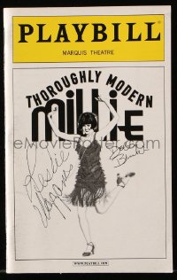 3y0494 THOROUGHLY MODERN MILLIE signed playbill 2004 by BOTH Delta Burke AND Leslie Uggams!