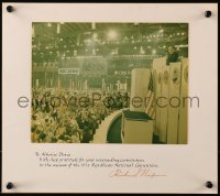 3y0146 RICHARD NIXON signed 12x13 matted photo 1972 to Altovise Davis for contributing to him!