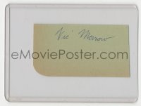 3y0531 VIC MORROW signed 2x3 cut album page 1950s it can be framed & displayed with a repro!