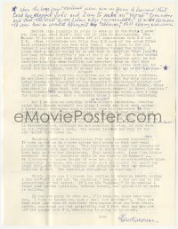 3y0432 LOUISE BROOKS signed letter 1964 typed to film critic Jan Wahl & she hand signed Brookmouse!