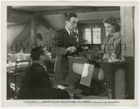 3z0083 CASABLANCA 8x10.25 still 1942 Humphrey Bogart & Ingrid Bergman at piano with Dooley Wilson!