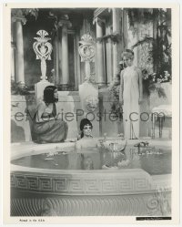 3z0095 CLEOPATRA 8.25x10 still 1963 sexy naked Elizabeth Taylor in bath with two maidens!