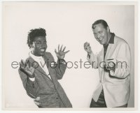 3z0121 DON'T KNOCK THE ROCK 8x10 still 1956 music legends Little Richard & Bill Haley by Coburn!