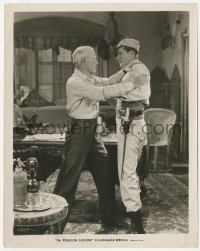 3z0152 FOREIGN LEGION 8x10.25 still 1928 angry Lewis Stone grabbing uniformed Norman Kerry!