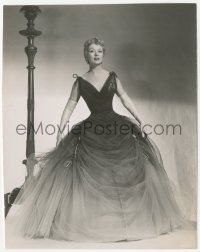 3z0182 GREER GARSON 7.5x9.25 still 1940s full-length MGM studio portrait in cool dress!