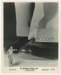3z0206 INCREDIBLE SHRINKING MAN 8x10 still 1957 tiny Grant Williams about to get stepped on!