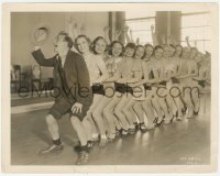 3z0227 JIMMY DURANTE 8x10.25 still 1933 Schozzola leading a conga line of many dancing beauties!