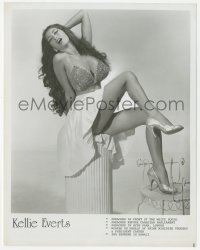 3z0241 KELLIE EVERTS 8x10 burlesque still 1960s stripper who preached in front of the White House!