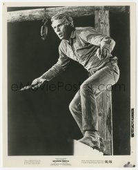 3z0328 NEVADA SMITH 8.25x10 still 1966 great close image of Steve McQueen with knife used on posters!