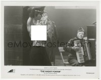 3z0332 NIGHT PORTER 8x10.25 still 1974 topless Charlotte Rampling dancing by Nazi with accordion!
