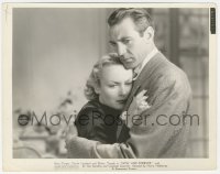 3z0336 NOW & FOREVER 8x10.25 still 1934 great c/u of Gary Cooper & worried Carole Lombard!
