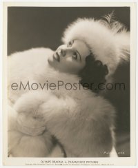 3z0344 OLYMPE BRADNA 8.25x10 still 1938 the youngest & prettiest Paramount actress wearing fur!