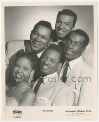 3z0362 PLATTERS 8.25x10 music publicity still 1955 the famous African American singing group!