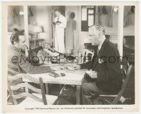 3z0369 PURSUIT TO ALGIERS 8x10 still 1945 Rathbone as Sherlock Holmes, Nigel Bruce plays solitaire!
