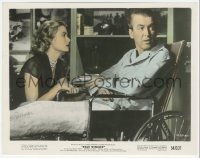 3z0012 REAR WINDOW color 8x10.25 still 1954 Grace Kelly by James Stewart in wheelchair, Hitchcock!