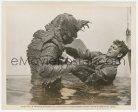 3z0381 REVENGE OF THE CREATURE 8.25x10 still 1955 John Bromfield in water attacked by the monster!