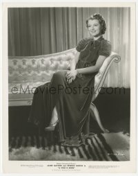 3z0434 STAR IS BORN 8x10.25 still 1937 seated portrait of pretty Janet Gaynor, William Wellman!