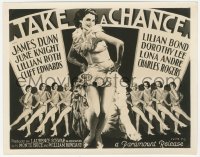 3z0448 TAKE A CHANCE 8x10 still 1933 great image of nine sexy dancers used on the title card!
