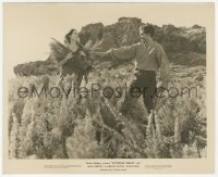 3z0495 WUTHERING HEIGHTS 8x10 still 1939 Laurence Olivier filling Merle Oberon's arms with heather!