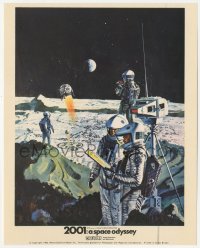 3z0013 2001: A SPACE ODYSSEY Cinerama color English FOH LC 1968 McCall art of astronauts on moon!