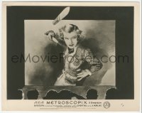 3z0019 METROSCOPIX 3D English FOH LC 1953 cool 3-D art of bad girl throwing knife off screen!