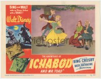 3z0516 ADVENTURES OF ICHABOD & MISTER TOAD LC #7 1949 Crane & Katrina van Tassell dancing, Disney