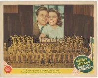 3z0546 BABES ON BROADWAY LC 1941 Mickey Rooney & Judy Garland above huge blackface production number