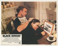 3z0580 BLACK SUNDAY int'l LC #1 1977 crazy Bruce Dern with pretty Marthe Keller staring at photo!